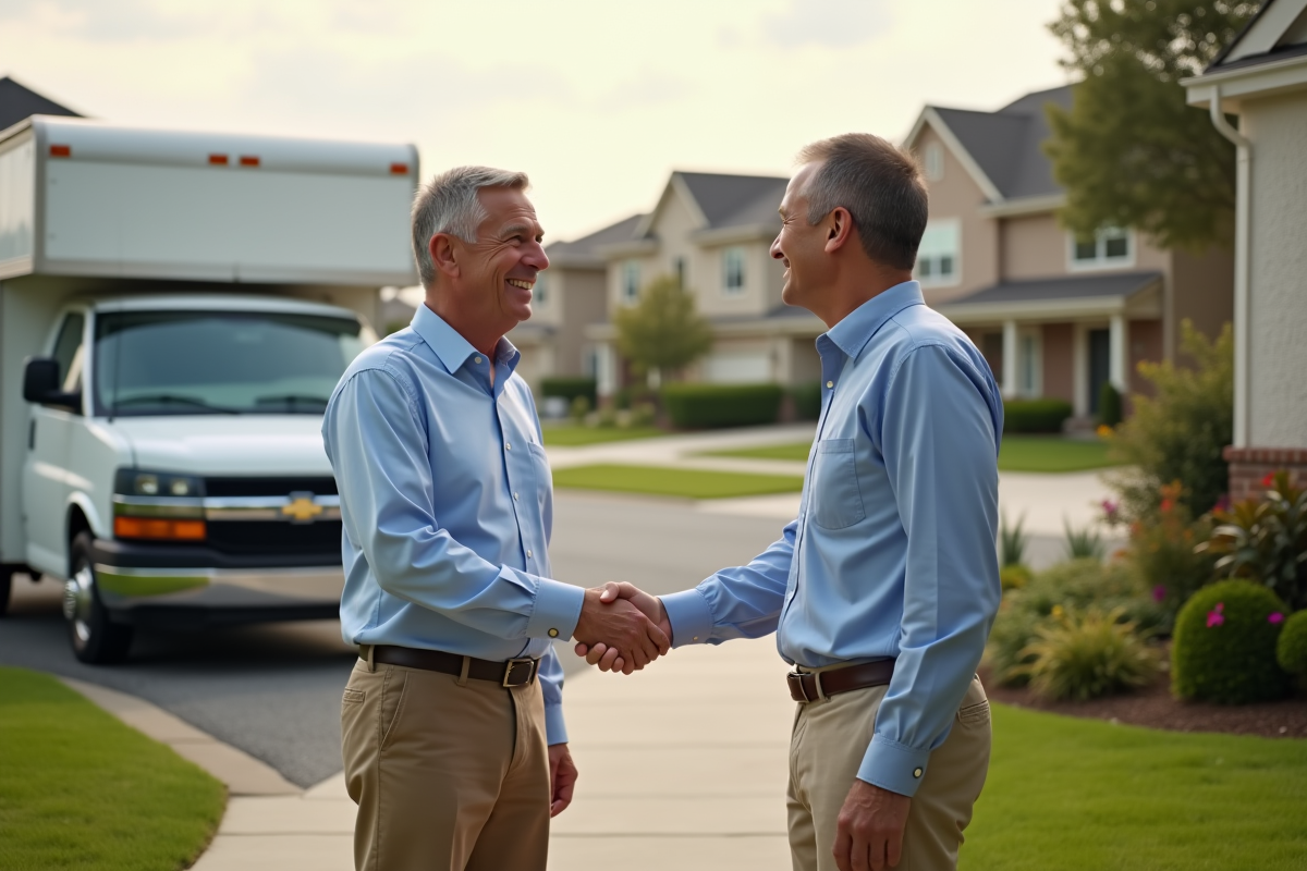 Homme serrant la main d